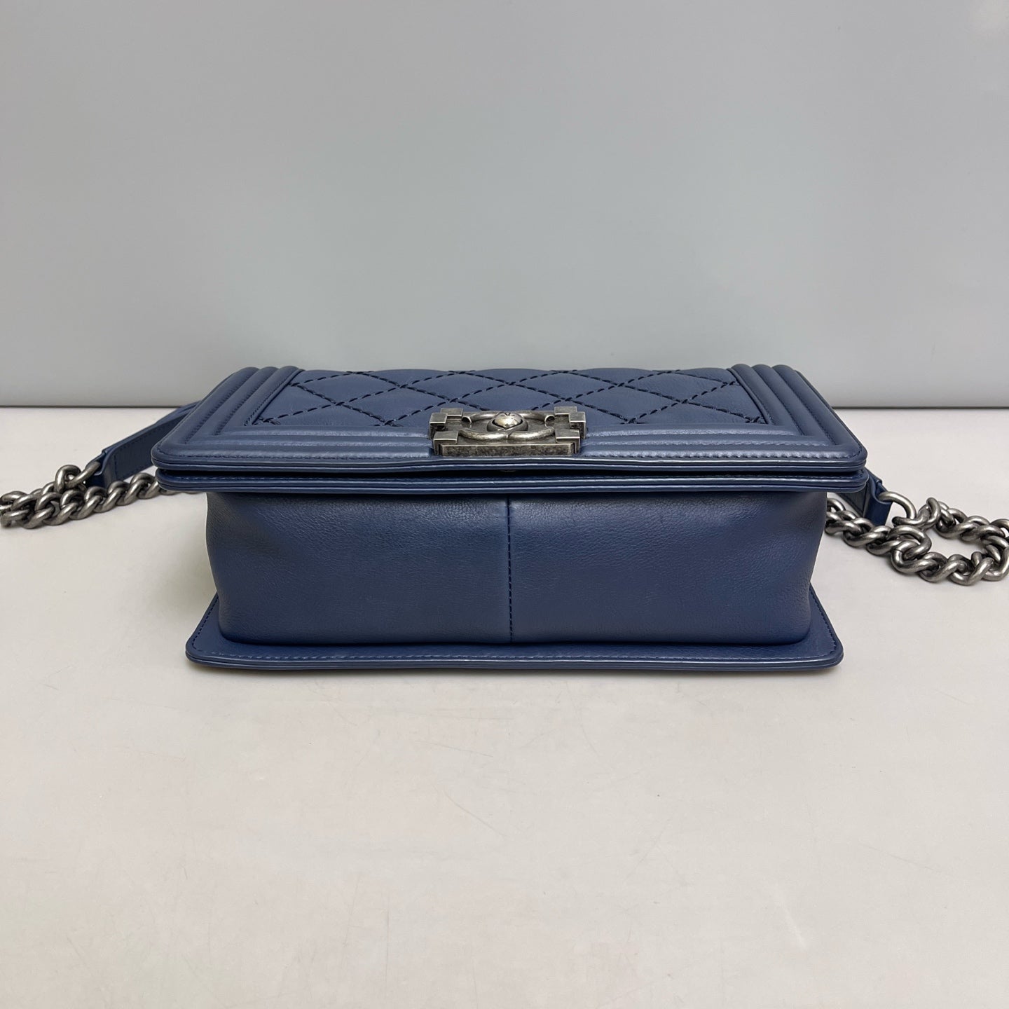 Chanel - Le Boy - Leather - Blue - (medium)