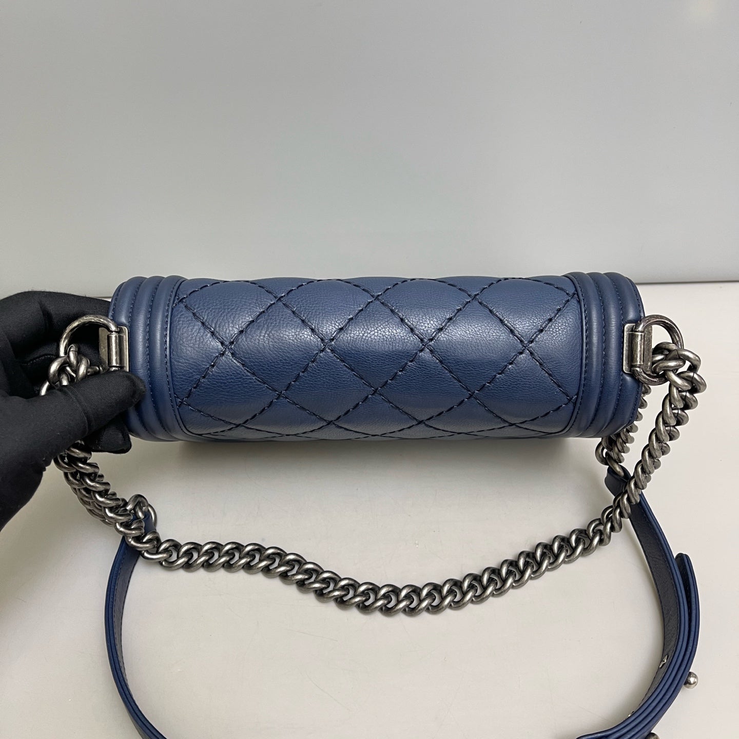 Chanel - Le Boy - Leather - Blue - (medium)