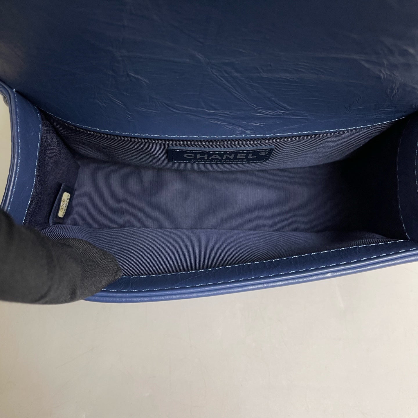 Chanel - Le Boy - Leather - Blue - (Small)