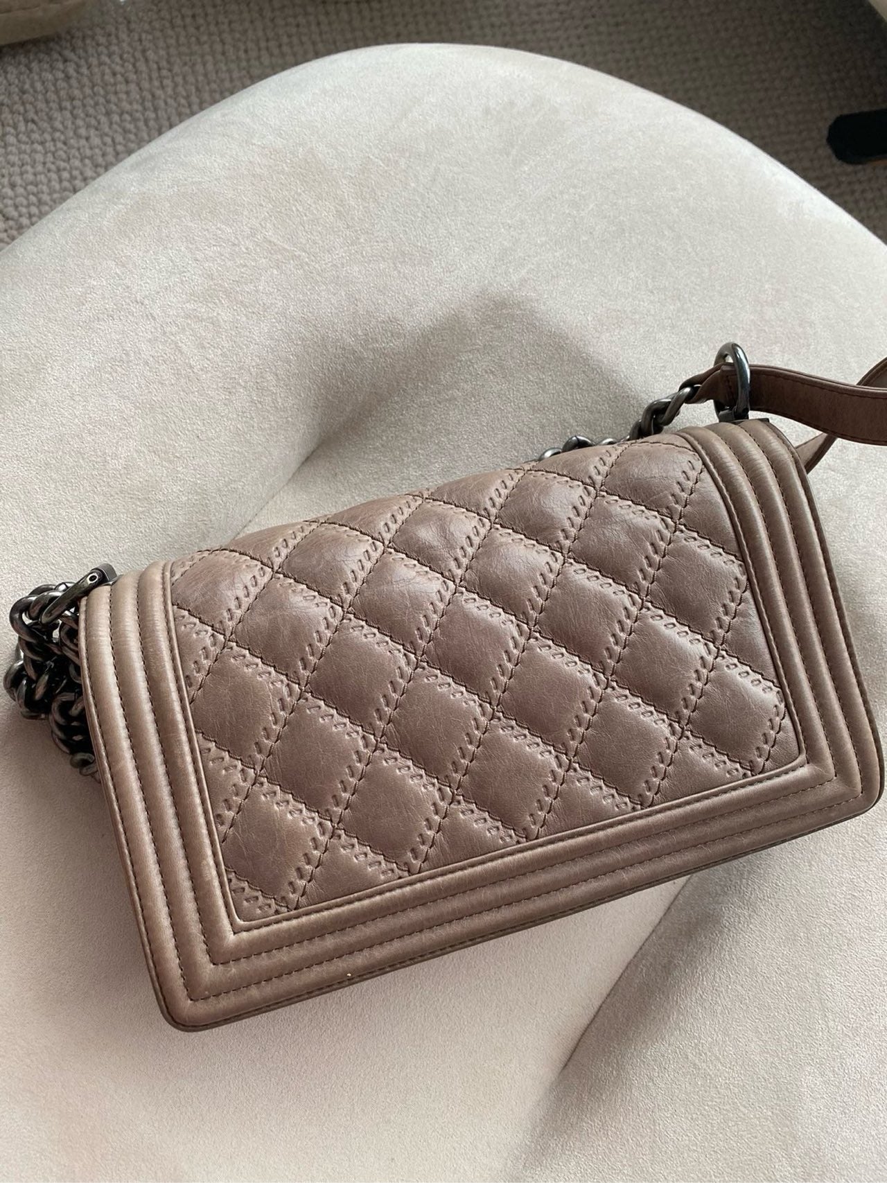 Chanel - Le Boy - Leather - Brown - (medium)