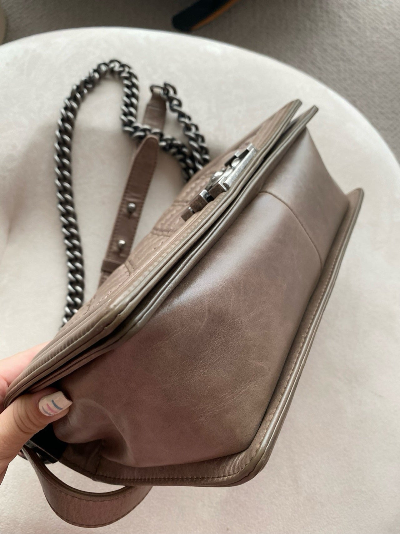 Chanel - Le Boy - Leather - Brown - (medium)