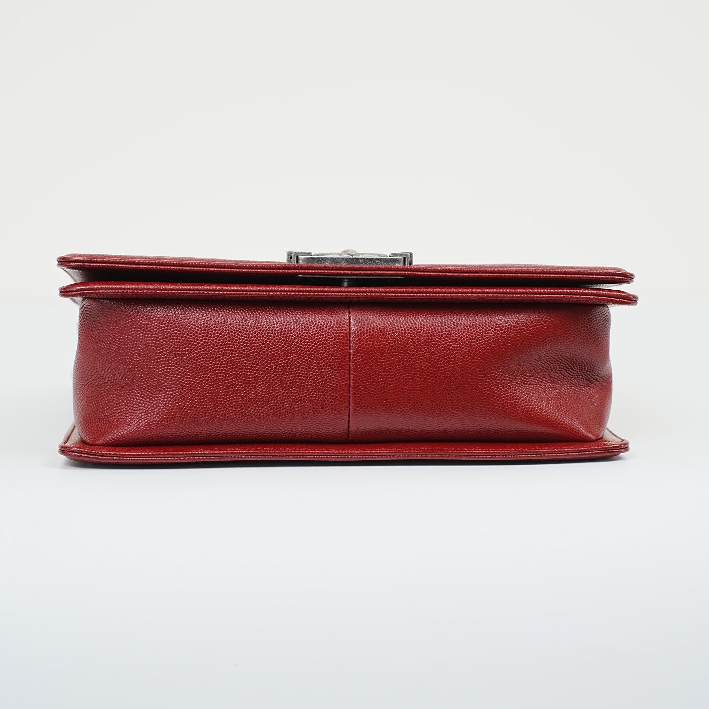 Chanel - Le Boy - Leather - Burgundy - (Medium)