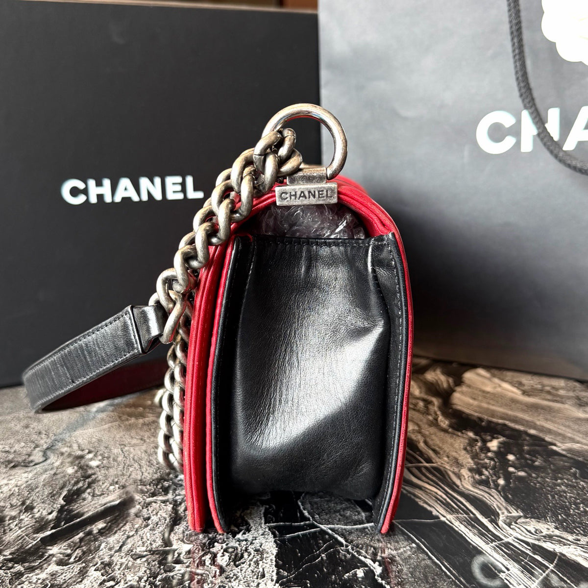 Chanel - Le Boy - Leather - Multicolour - (medium)
