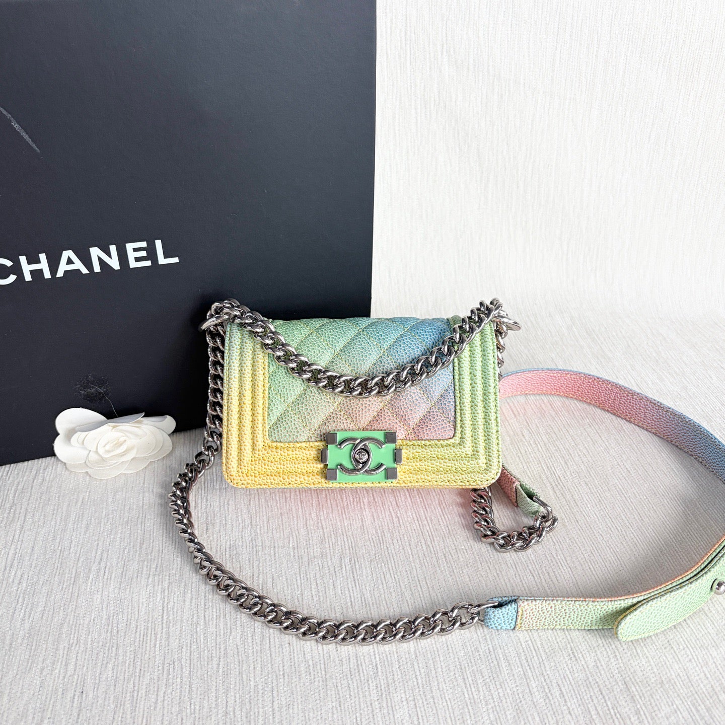 Chanel - Le Boy - Leather - Multicolour - (mini)