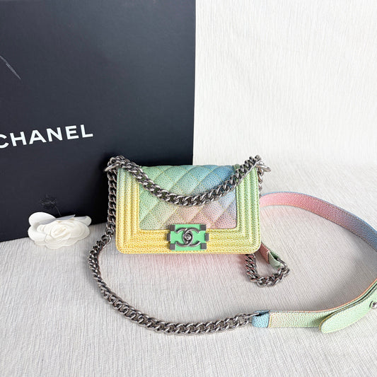Chanel - Le Boy - Leather - Multicolour - (mini)