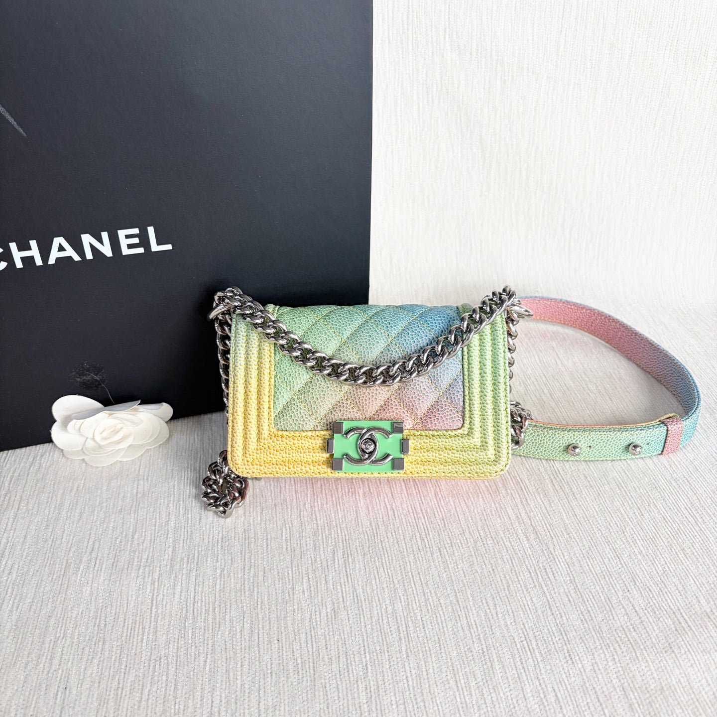 Chanel - Le Boy - Leather - Multicolour - (mini)