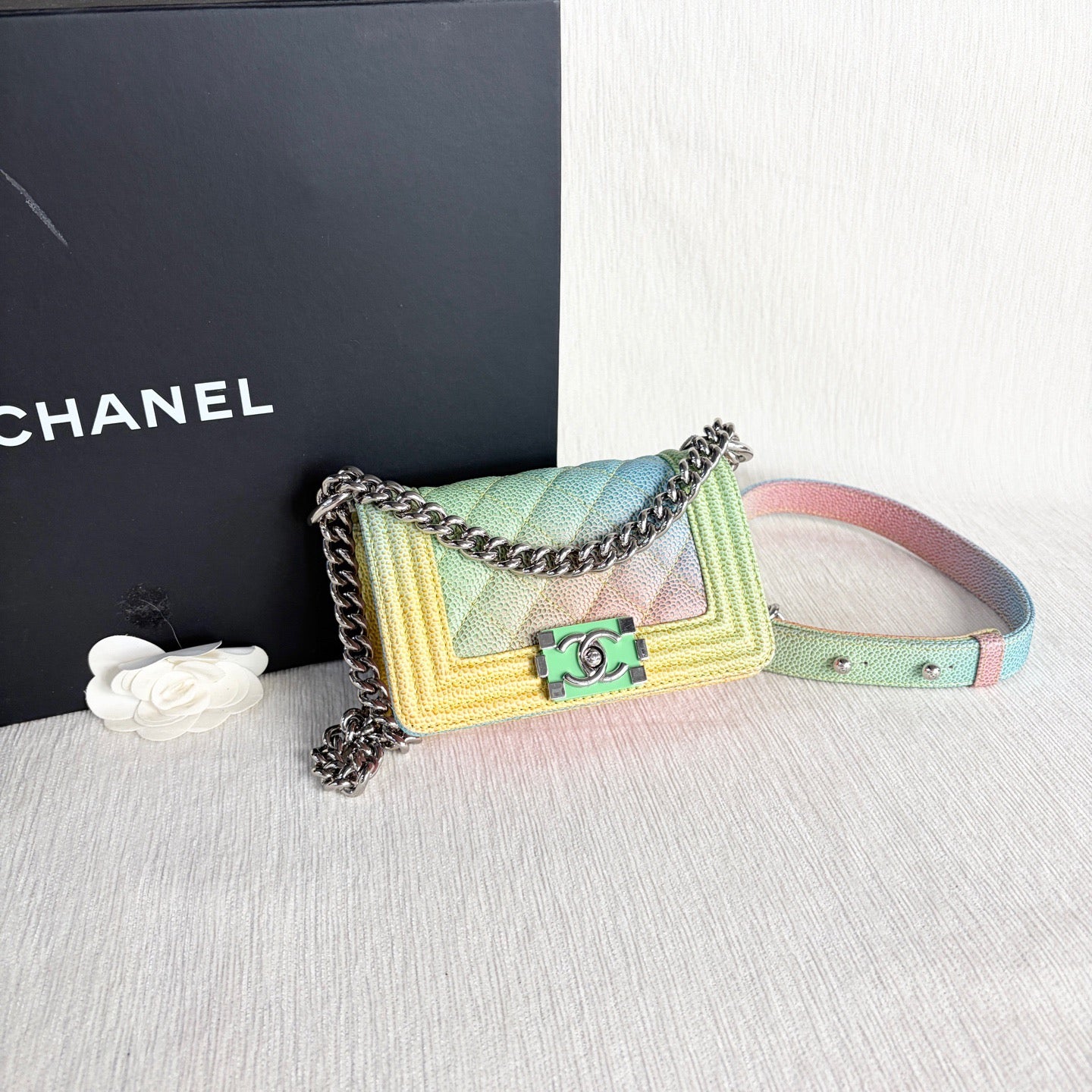 Chanel - Le Boy - Leather - Multicolour - (mini)