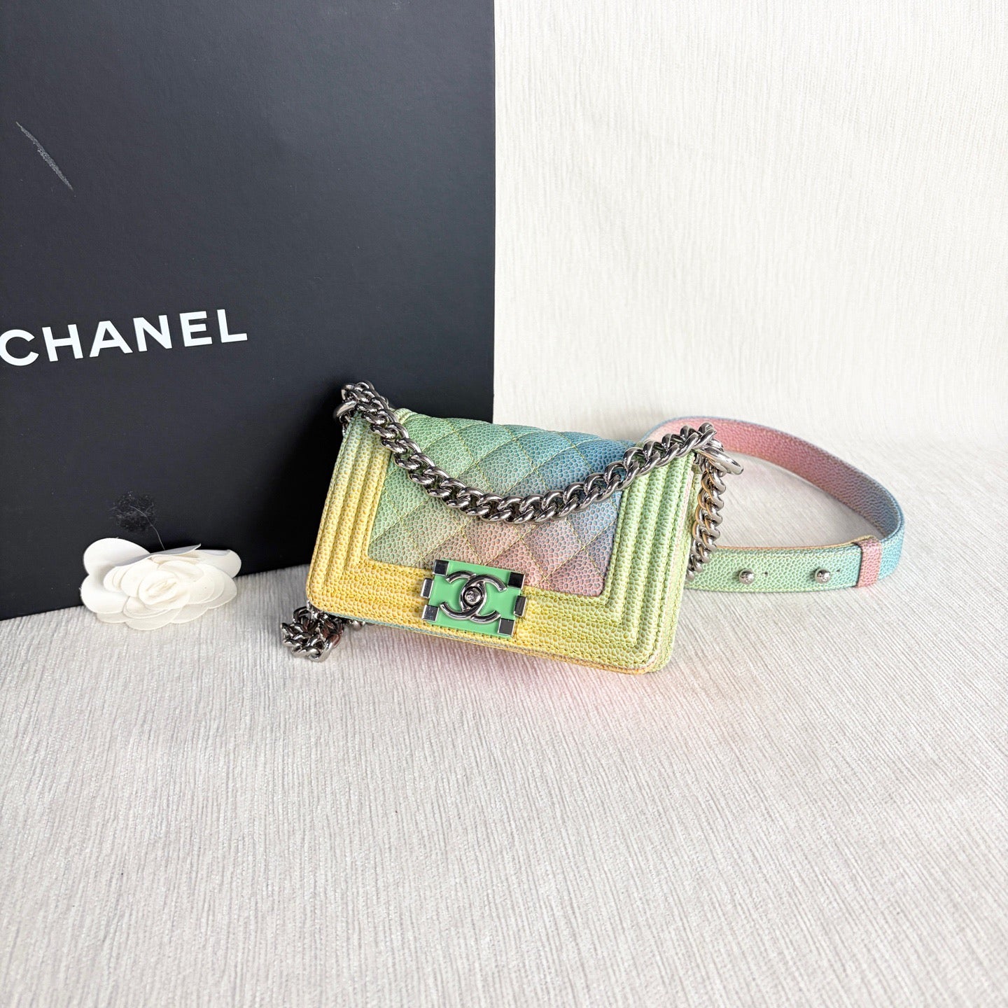 Chanel - Le Boy - Leather - Multicolour - (mini)