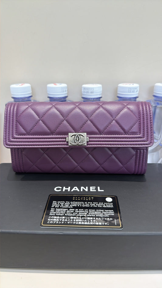 Chanel - Le Boy - Leather - Purple - (Other)