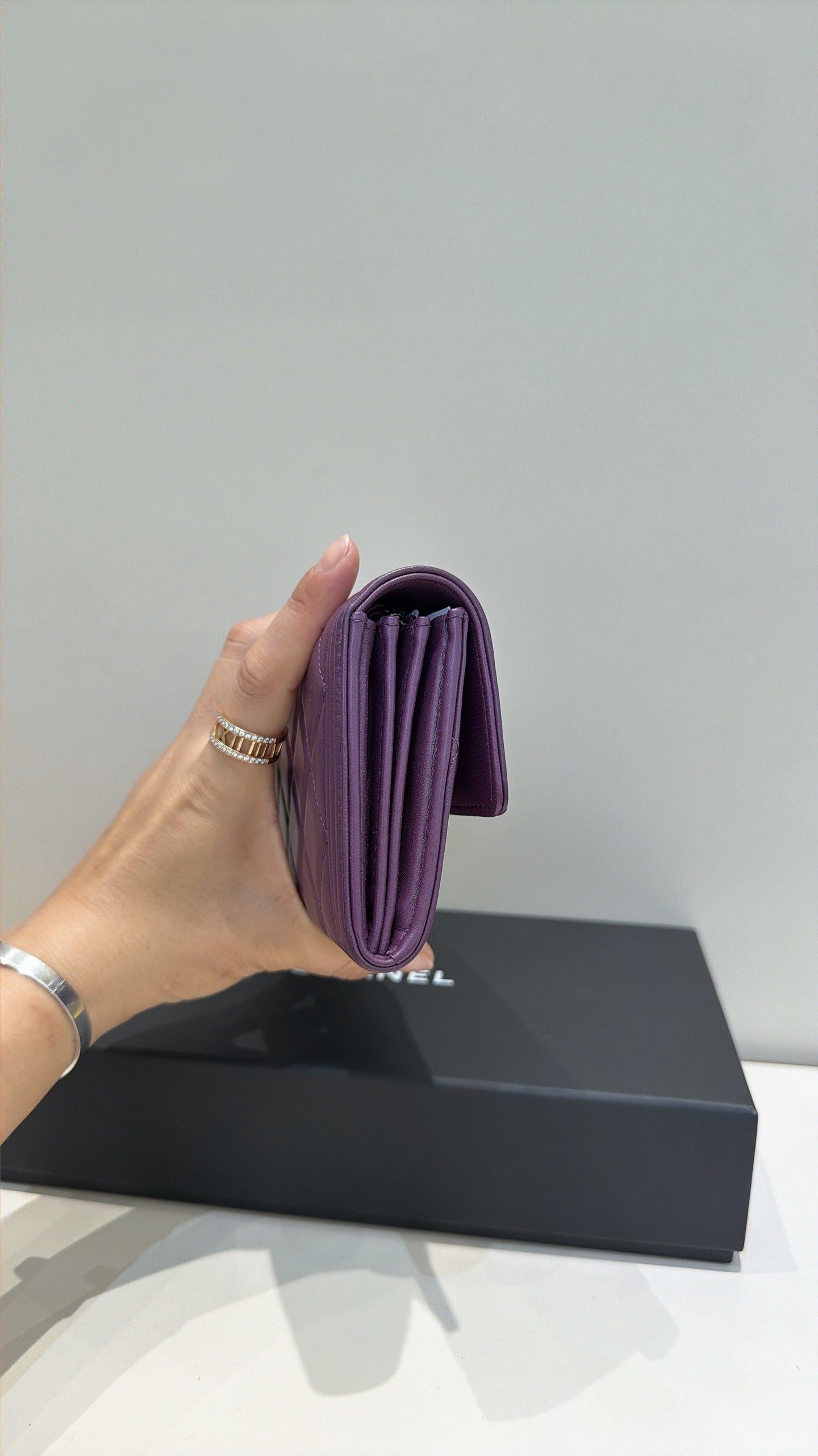 Chanel - Le Boy - Leather - Purple - (Other)