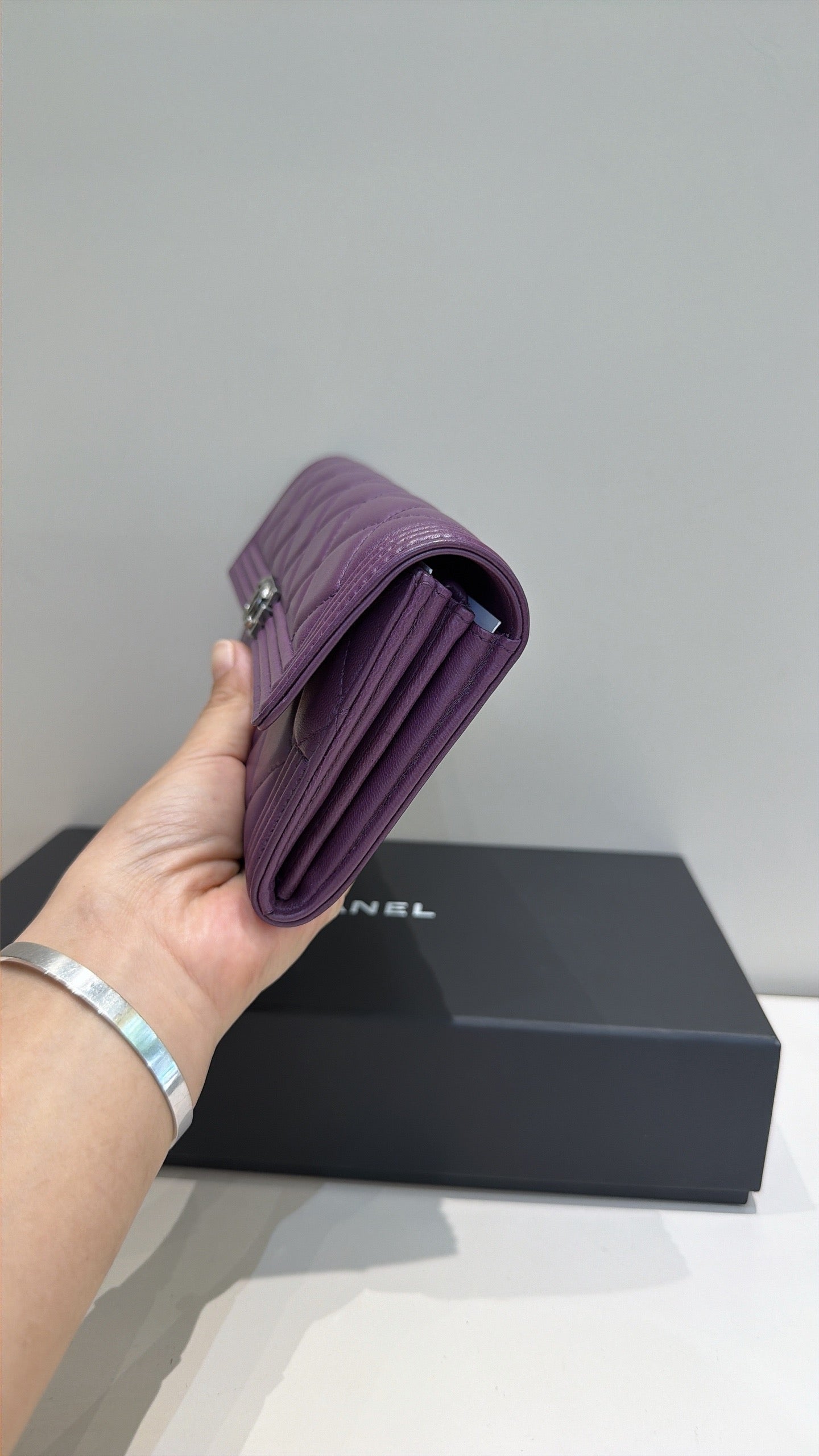 Chanel - Le Boy - Leather - Purple - (Other)