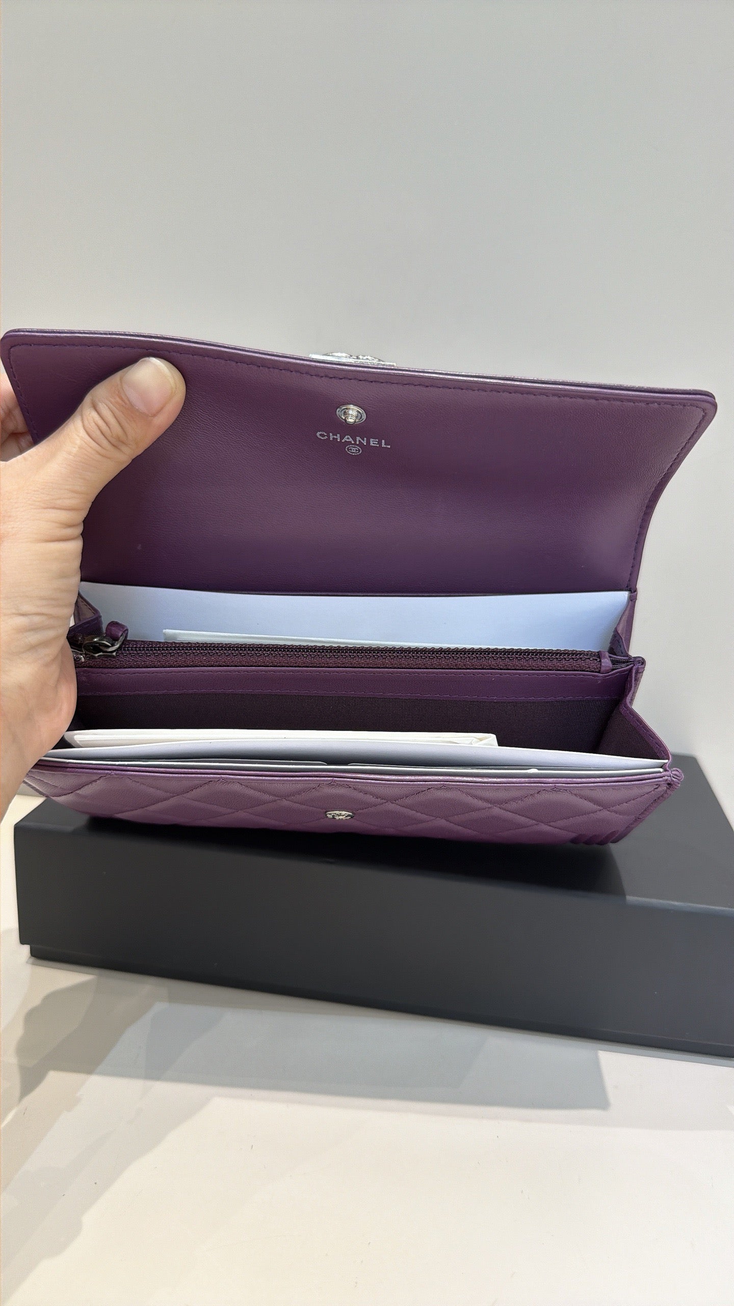 Chanel - Le Boy - Leather - Purple - (Other)
