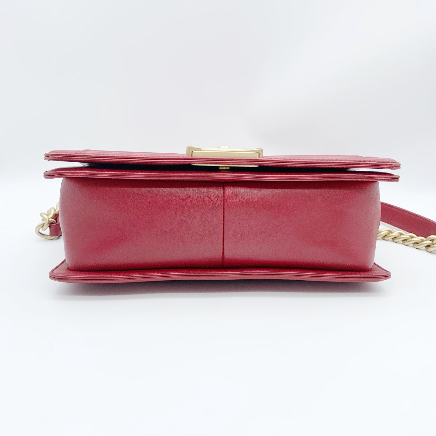 Chanel - Le Boy - Leather - Red - (medium)