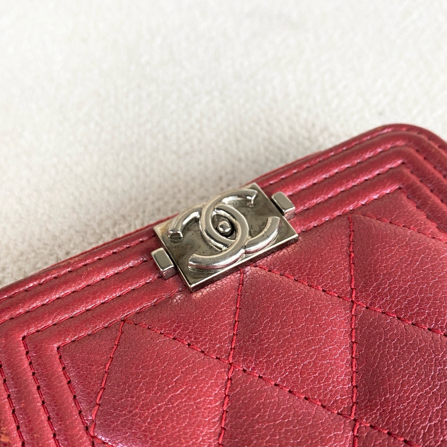 Chanel - Le Boy - Leather - Red - (mini)