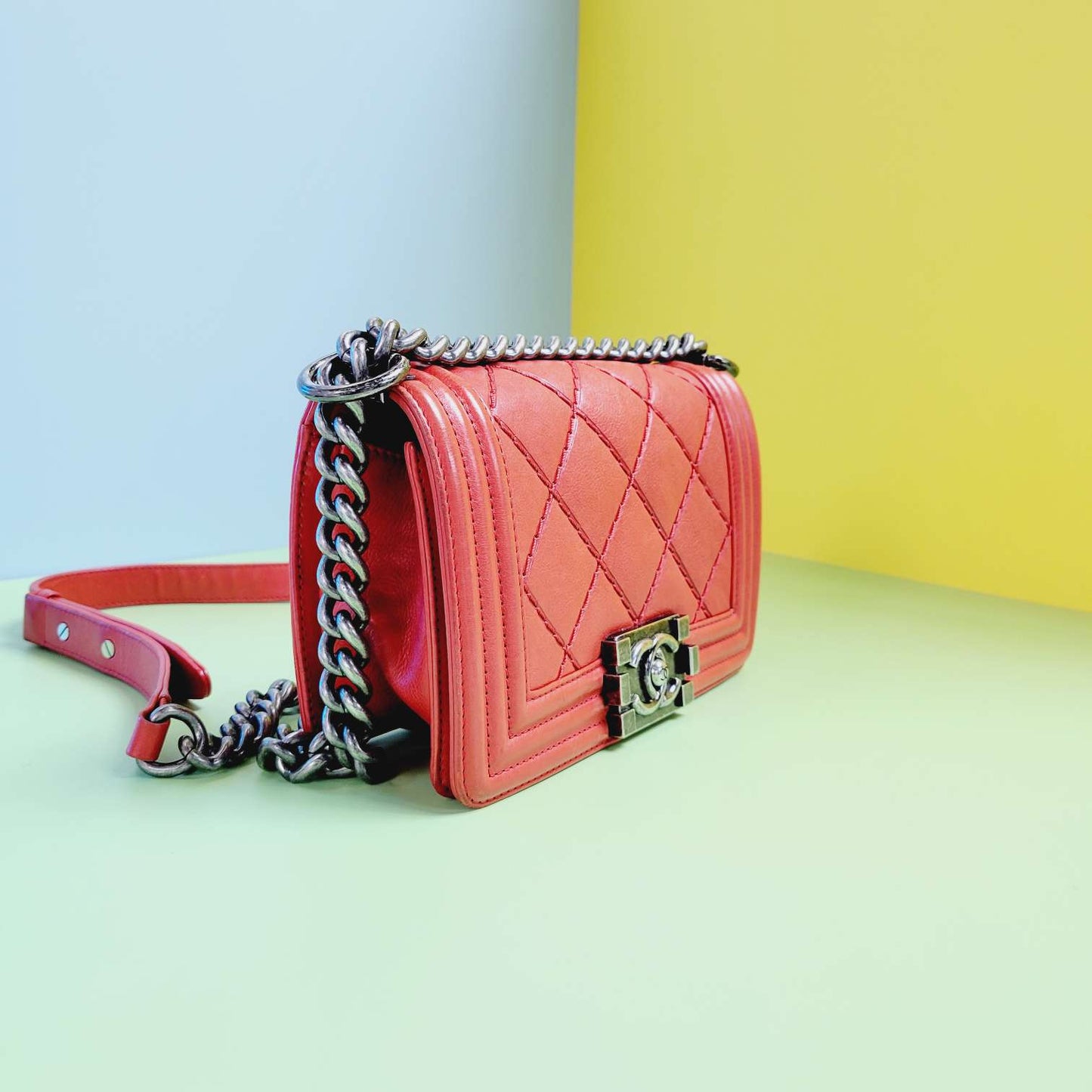 Chanel - Le Boy - Leather - Red - (mini)