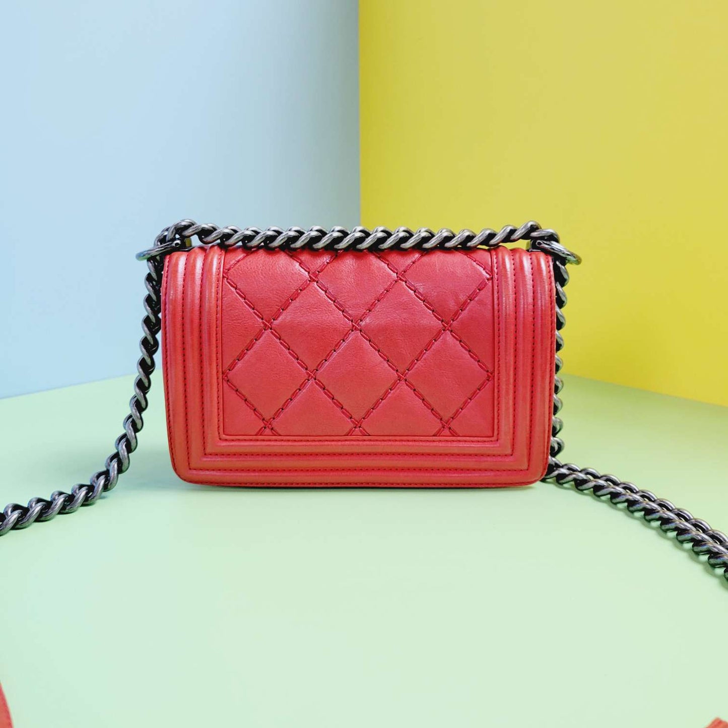 Chanel - Le Boy - Leather - Red - (mini)