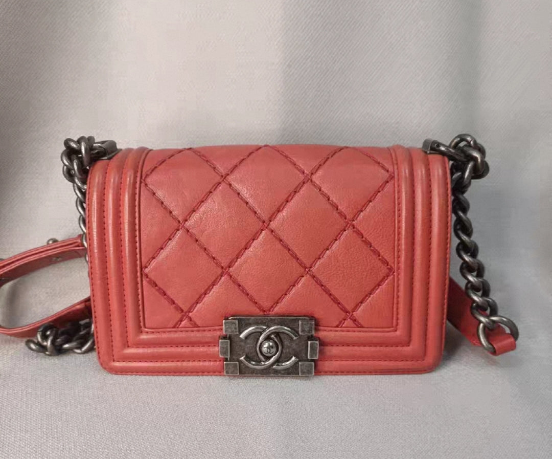 Chanel - Le Boy - Leather - Red - (mini)
