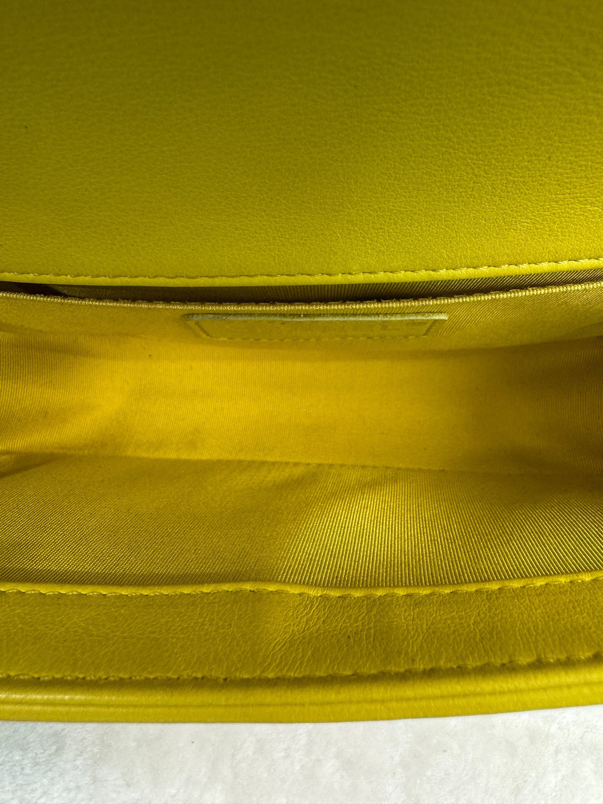 Chanel - Le Boy - Leather - Yellow - (small)