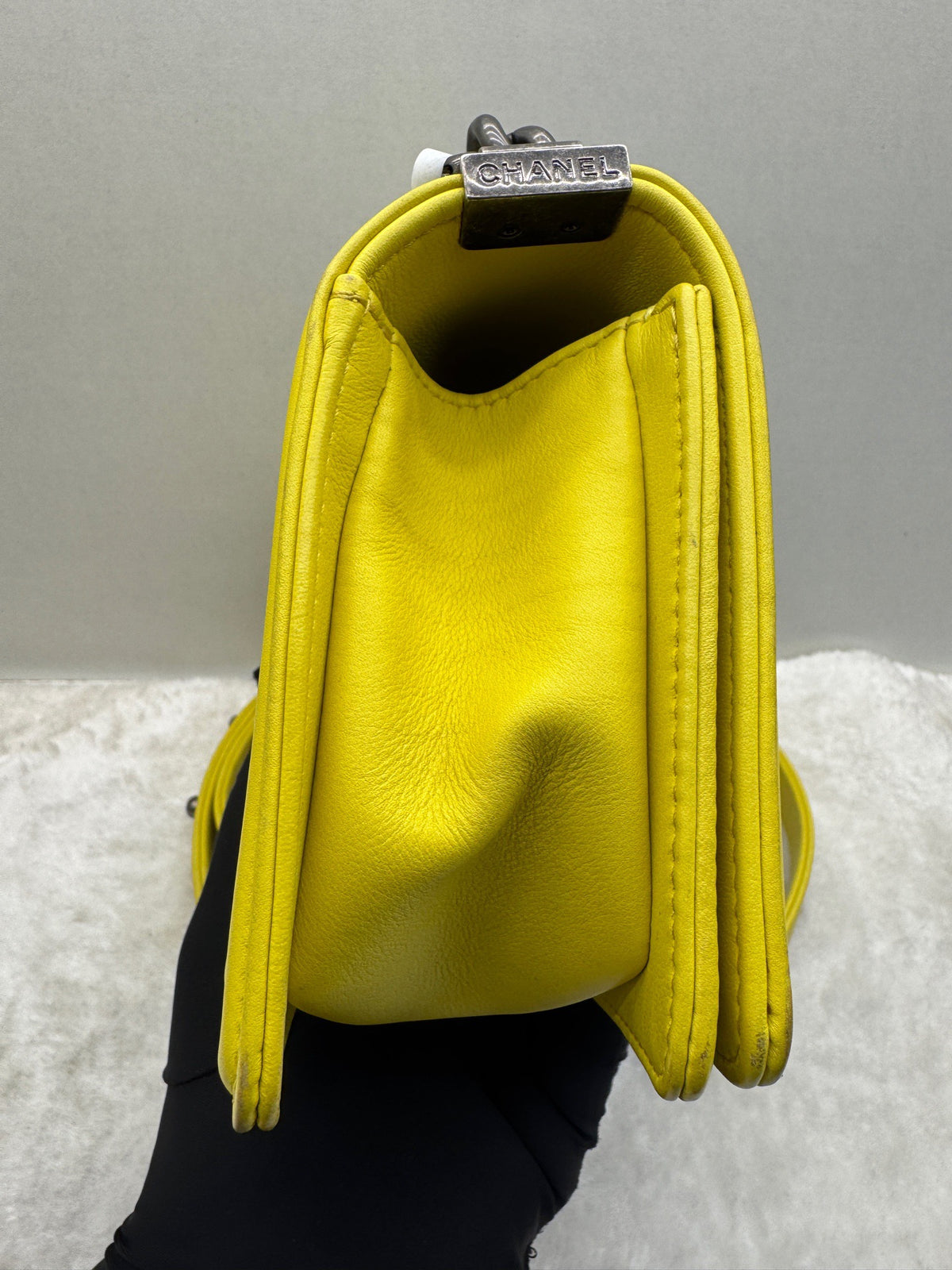 Chanel - Le Boy - Leather - Yellow - (small)