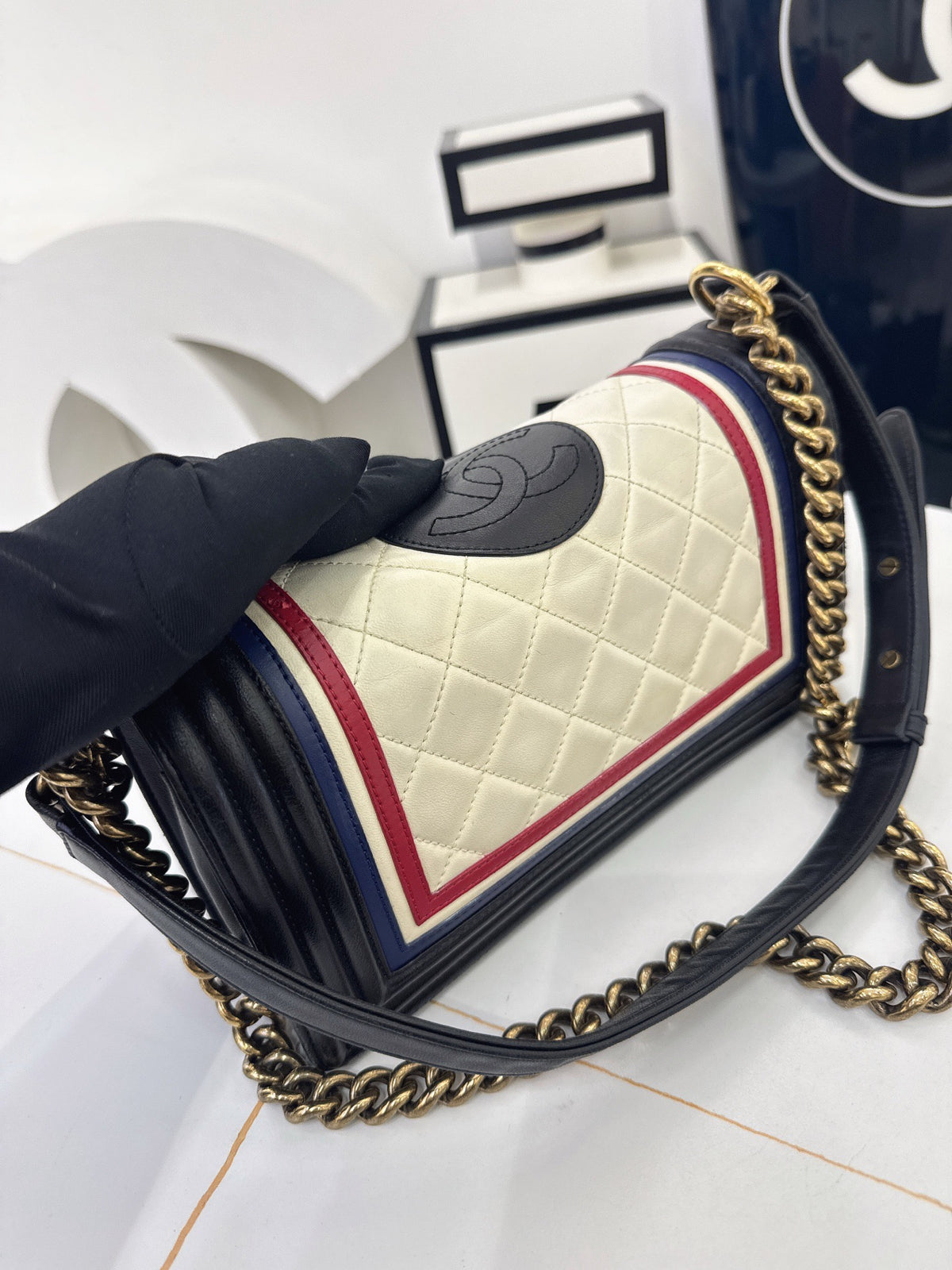 Chanel - Le Boy Medium - Leather - Multicolour - (Medium)