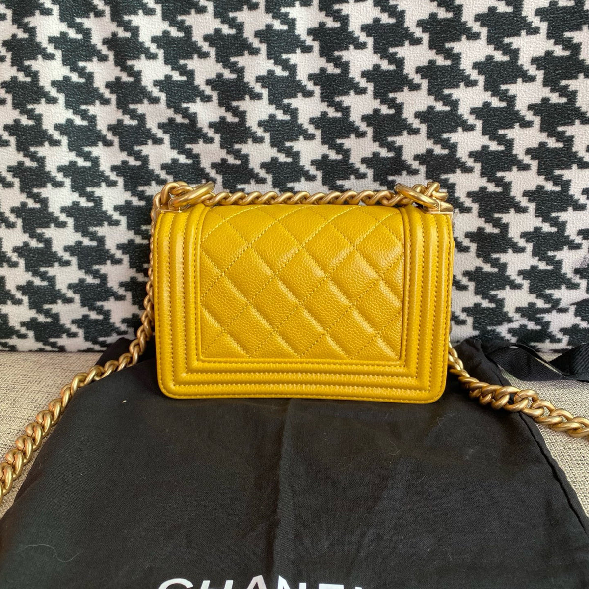 Chanel - Le Boy mini - Leather - Yellow - (mini)