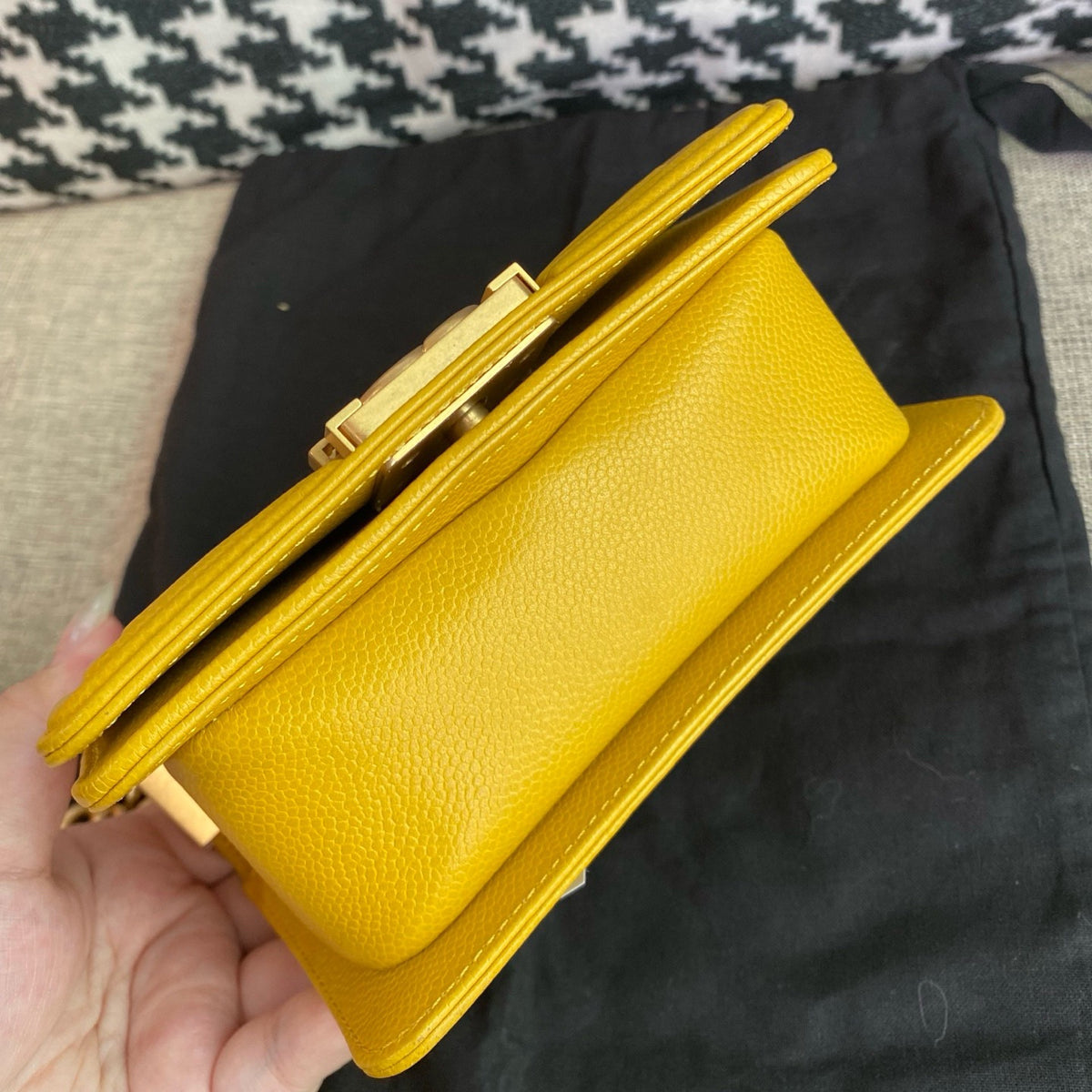 Chanel - Le Boy mini - Leather - Yellow - (mini)