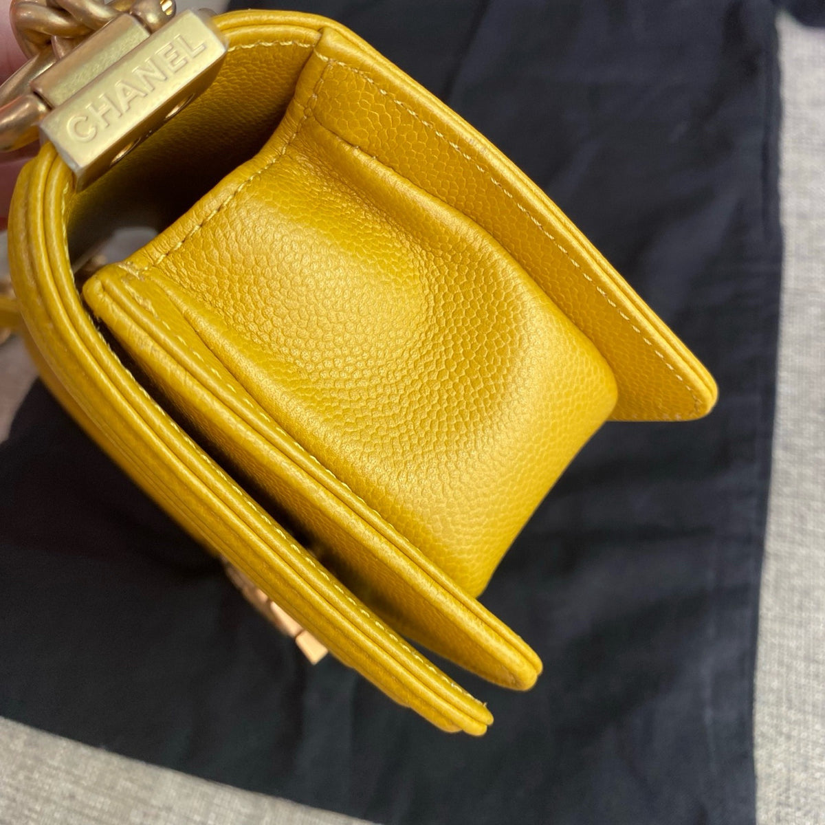 Chanel - Le Boy mini - Leather - Yellow - (mini)