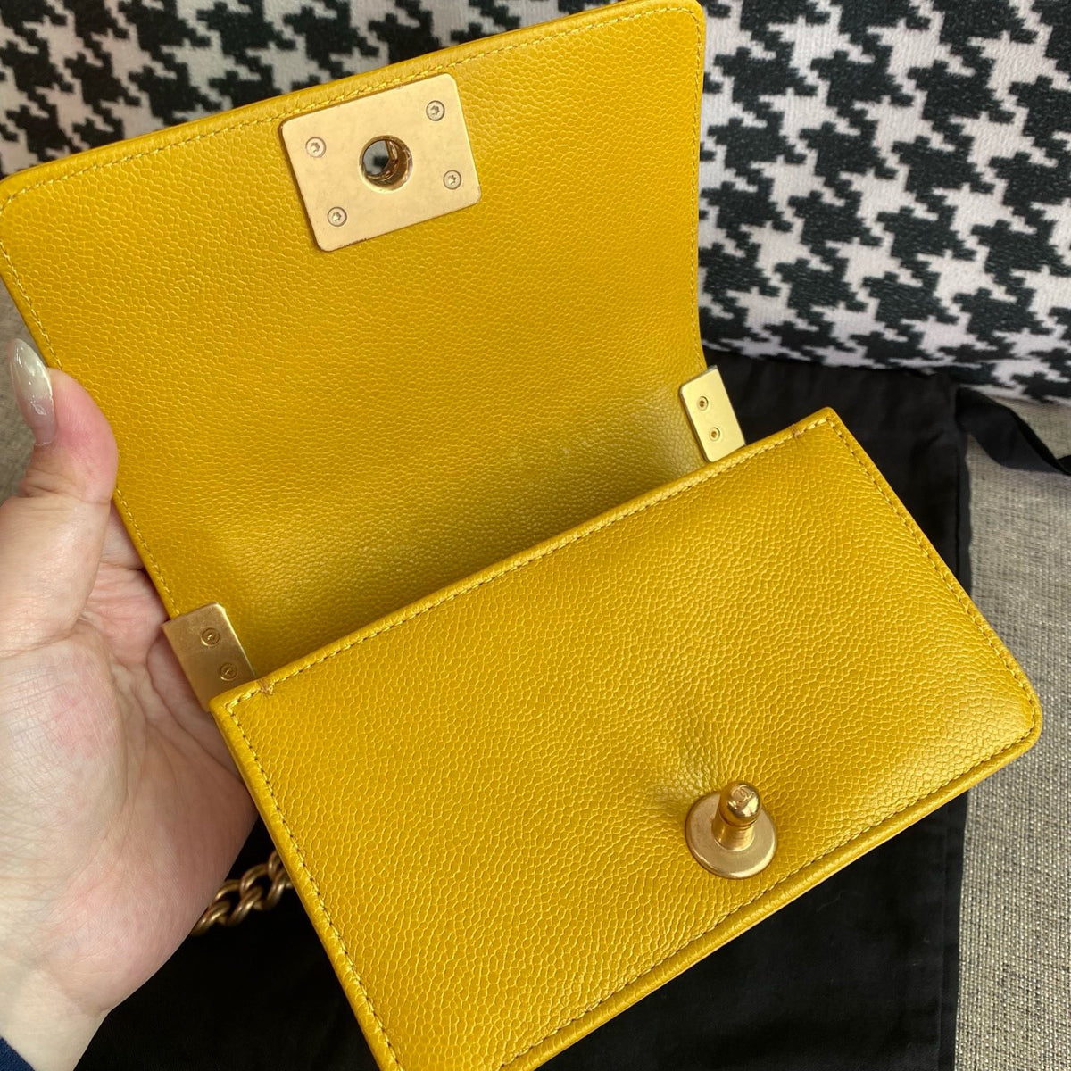 Chanel - Le Boy mini - Leather - Yellow - (mini)