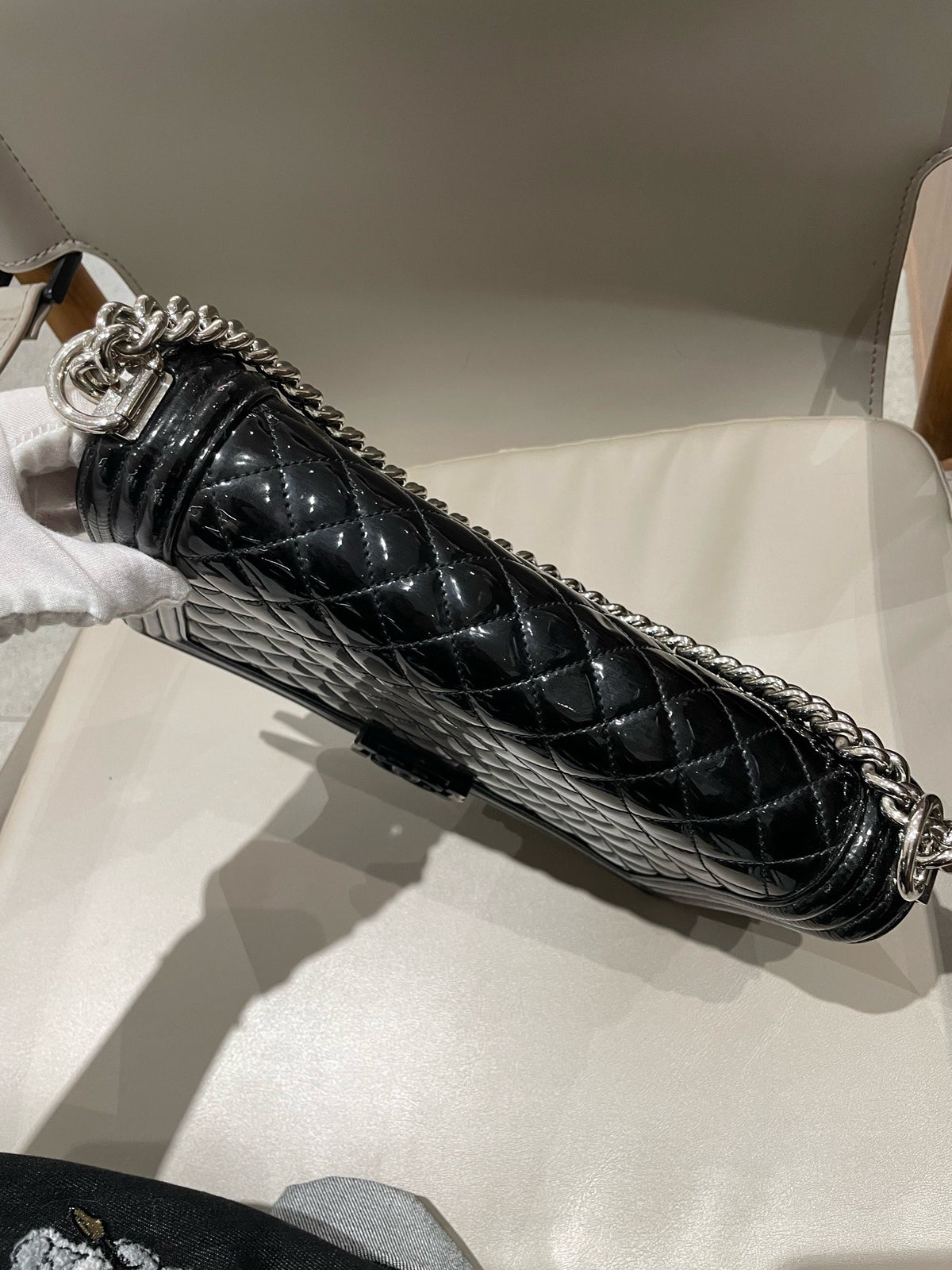 Chanel - Le Boy - Patent leather - Black