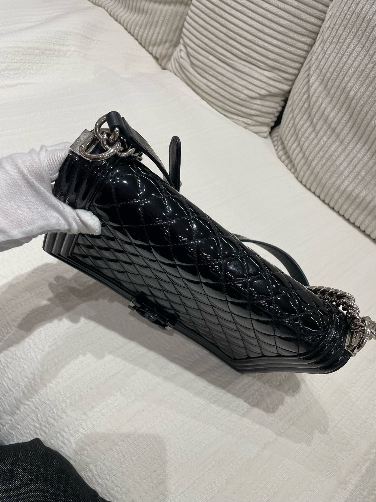 Chanel - Le Boy - Patent leather - Black