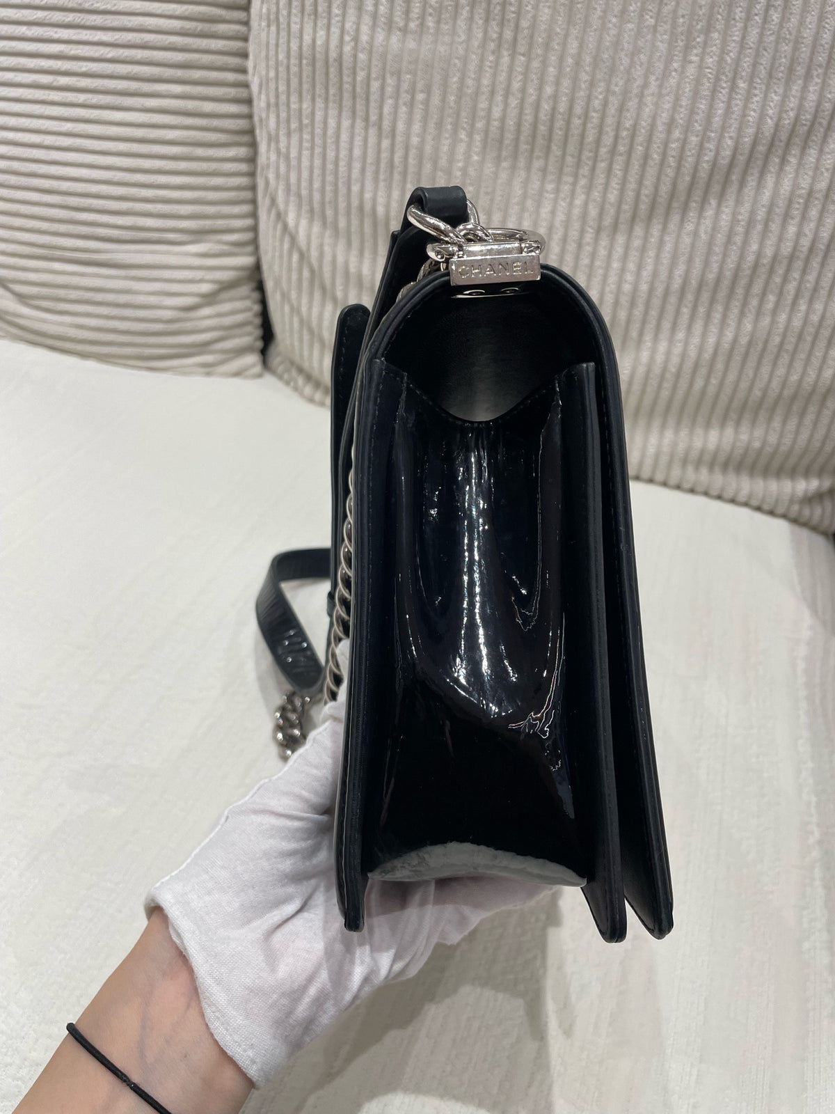 Chanel - Le Boy - Patent leather - Black