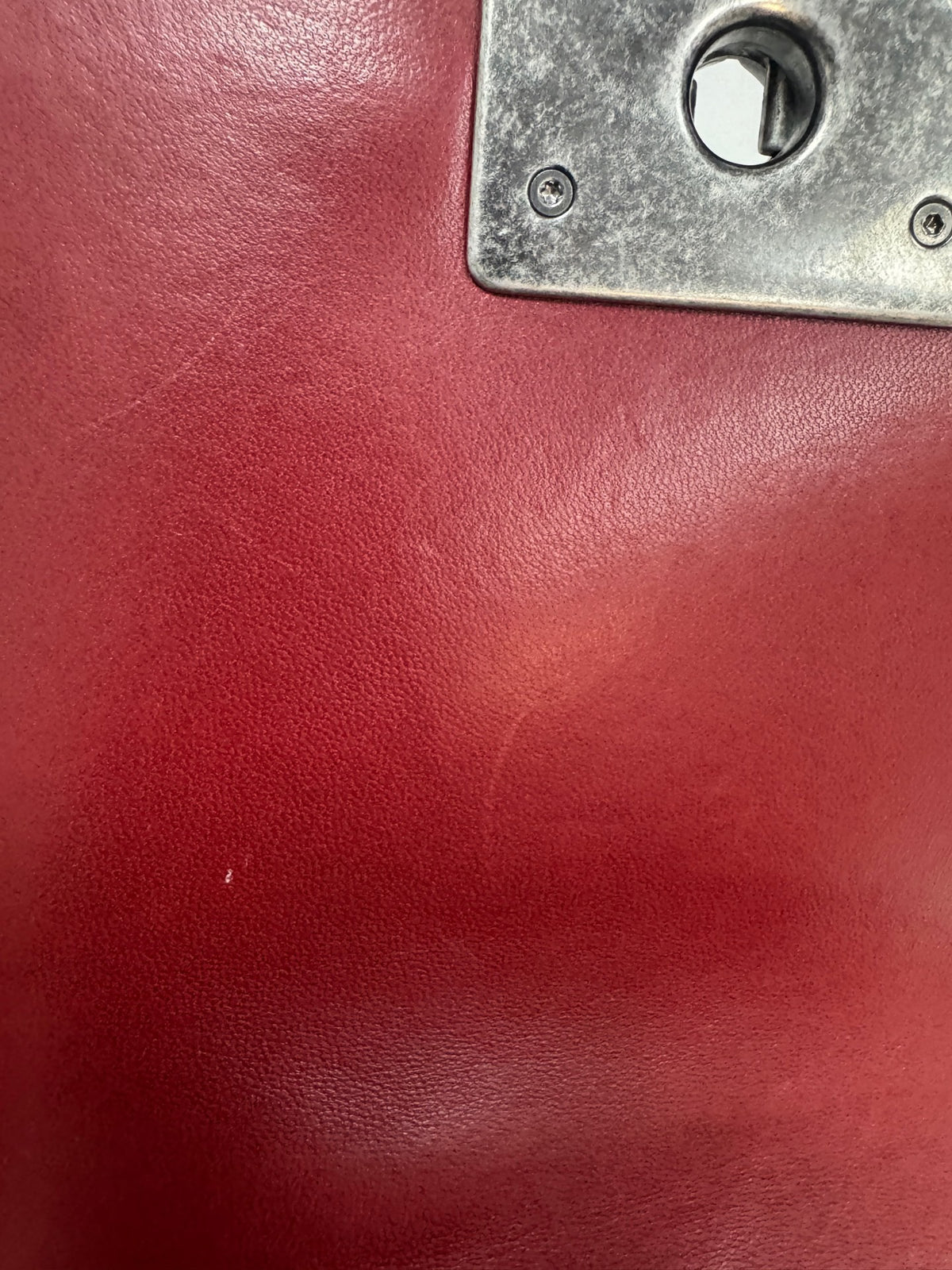 Chanel - Le Boy Small - Leather - Burgundy - (small)