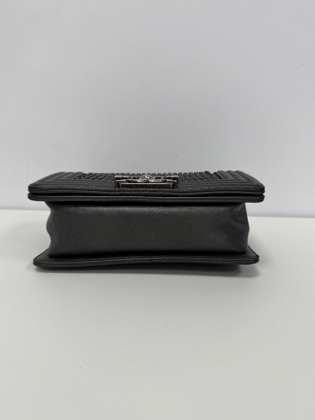 Chanel - Le Boy Small - Leather - Grey - (small)
