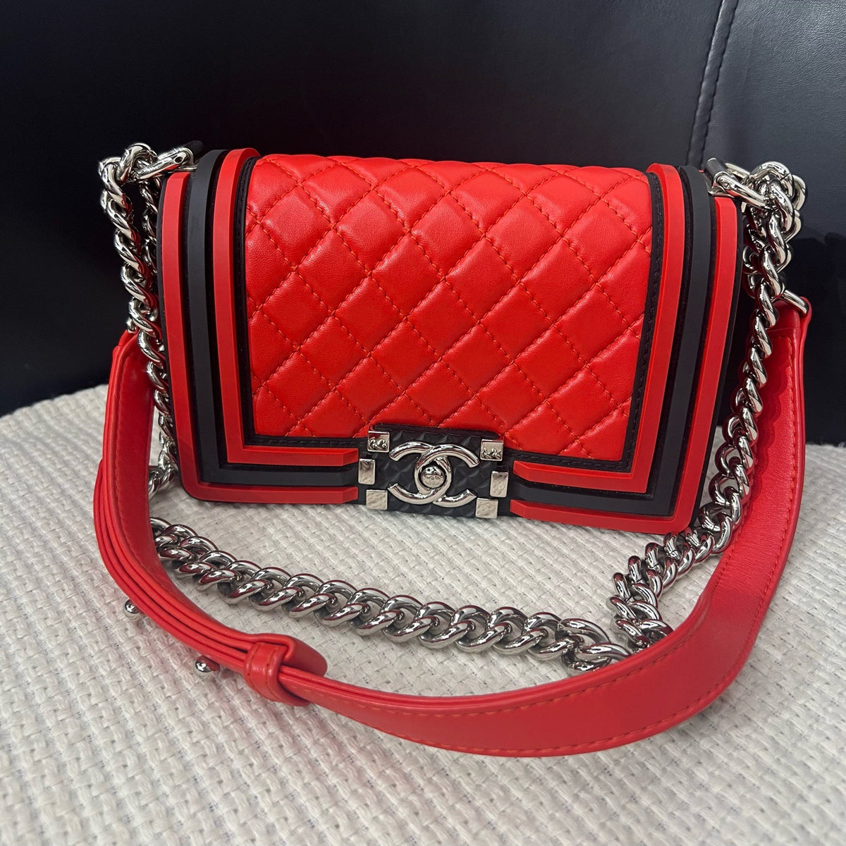 Chanel - Le Boy Small - Leather - Multicolour - (Small)