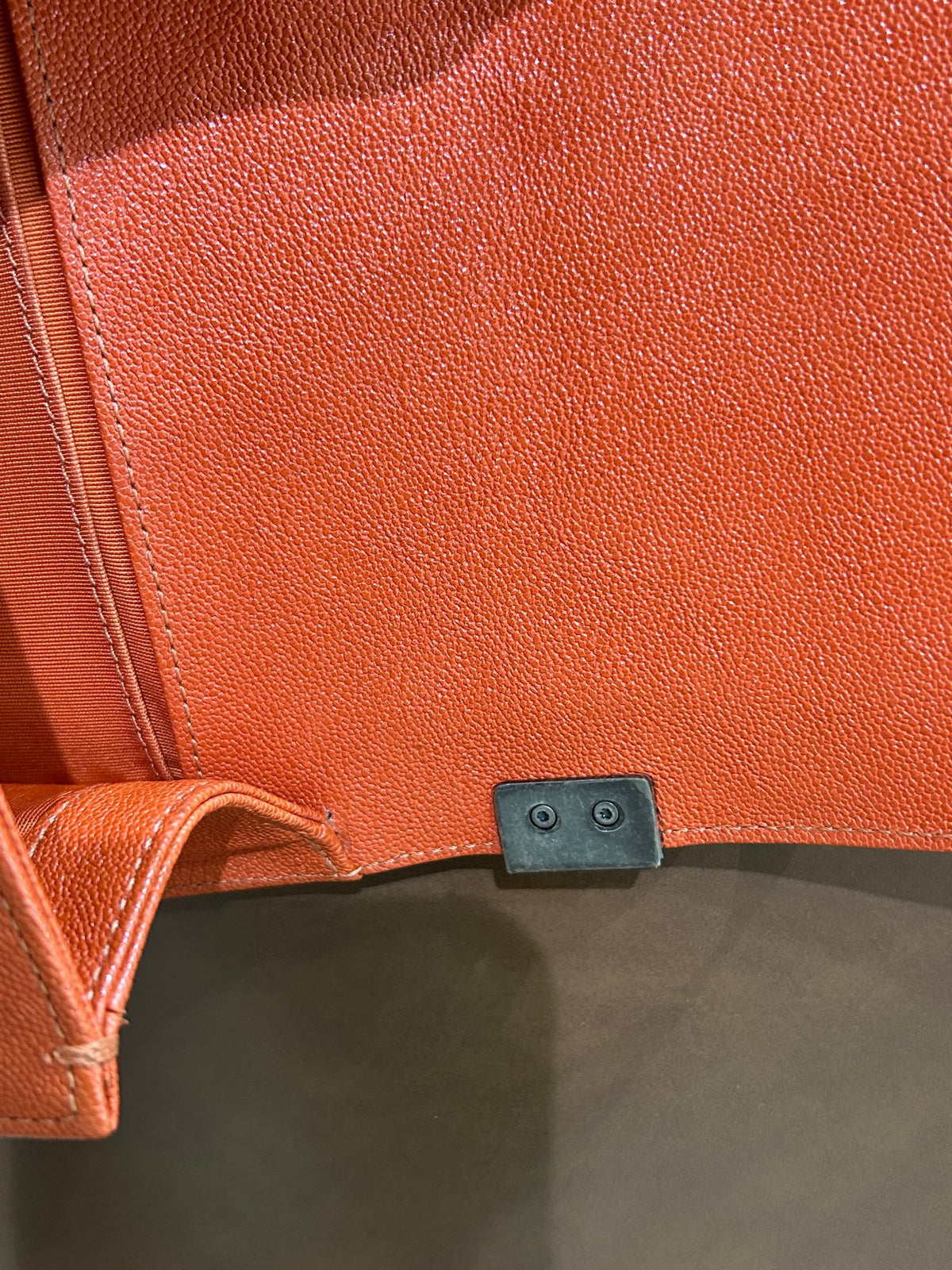 Chanel - Le Boy Small - Leather - Orange - (Small)