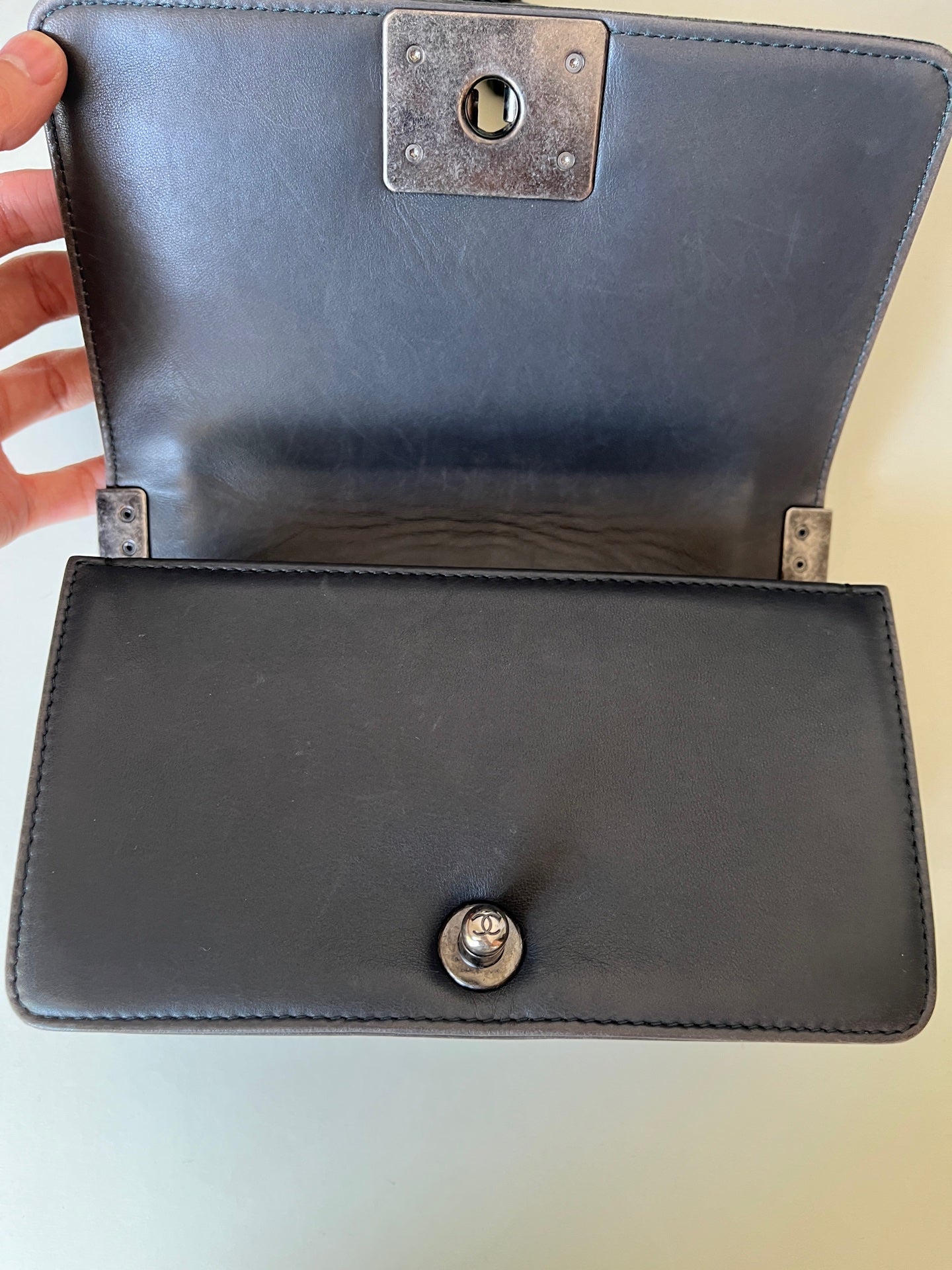 Chanel - Le Boy - Velvet - Green - (Small)