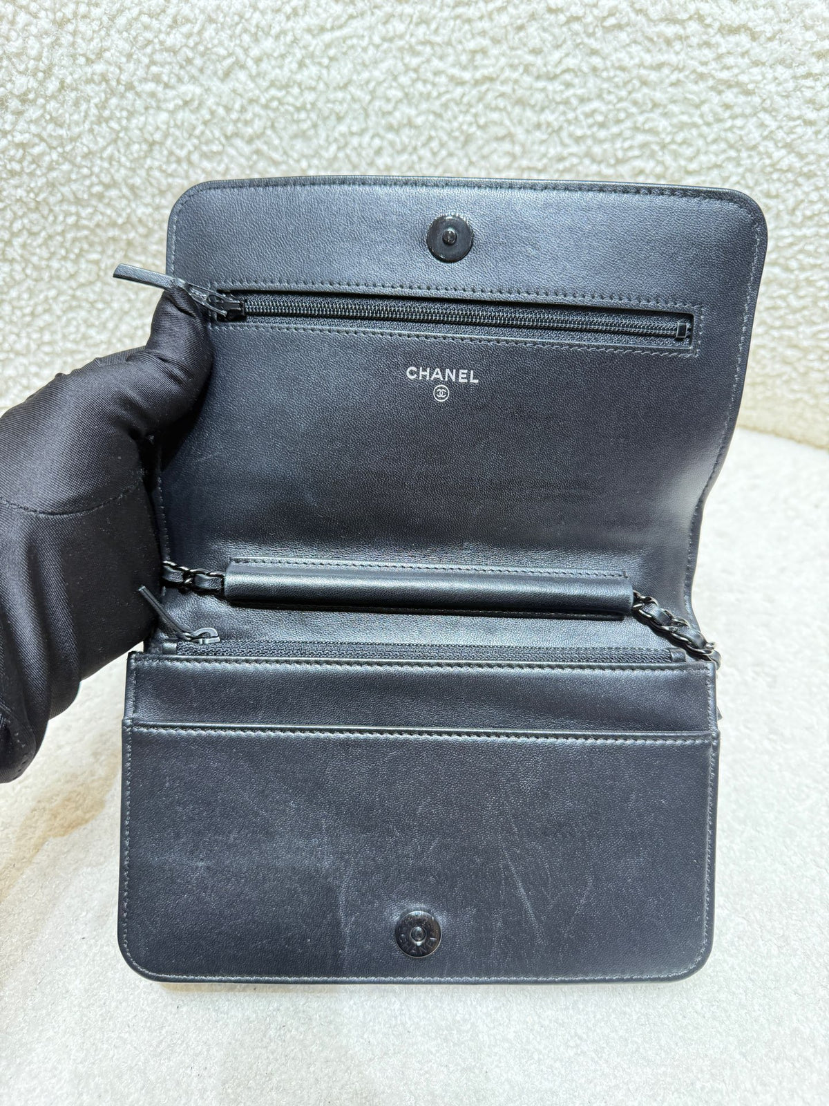 Chanel - Le Boy WOC - Leather - Black - (mini)