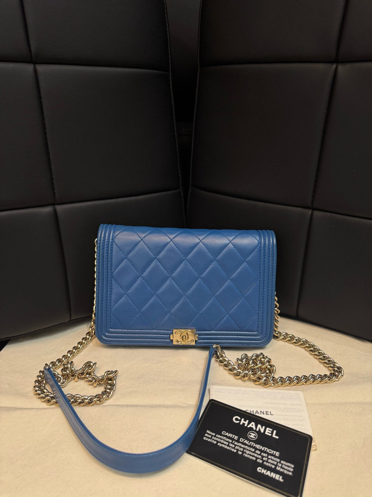 Chanel - Le Boy WOC - Leather - Blue - (mini)