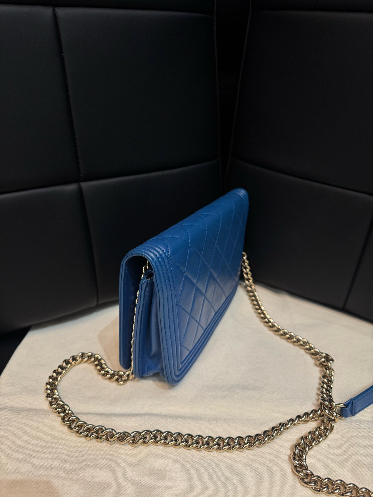 Chanel - Le Boy WOC - Leather - Blue - (mini)