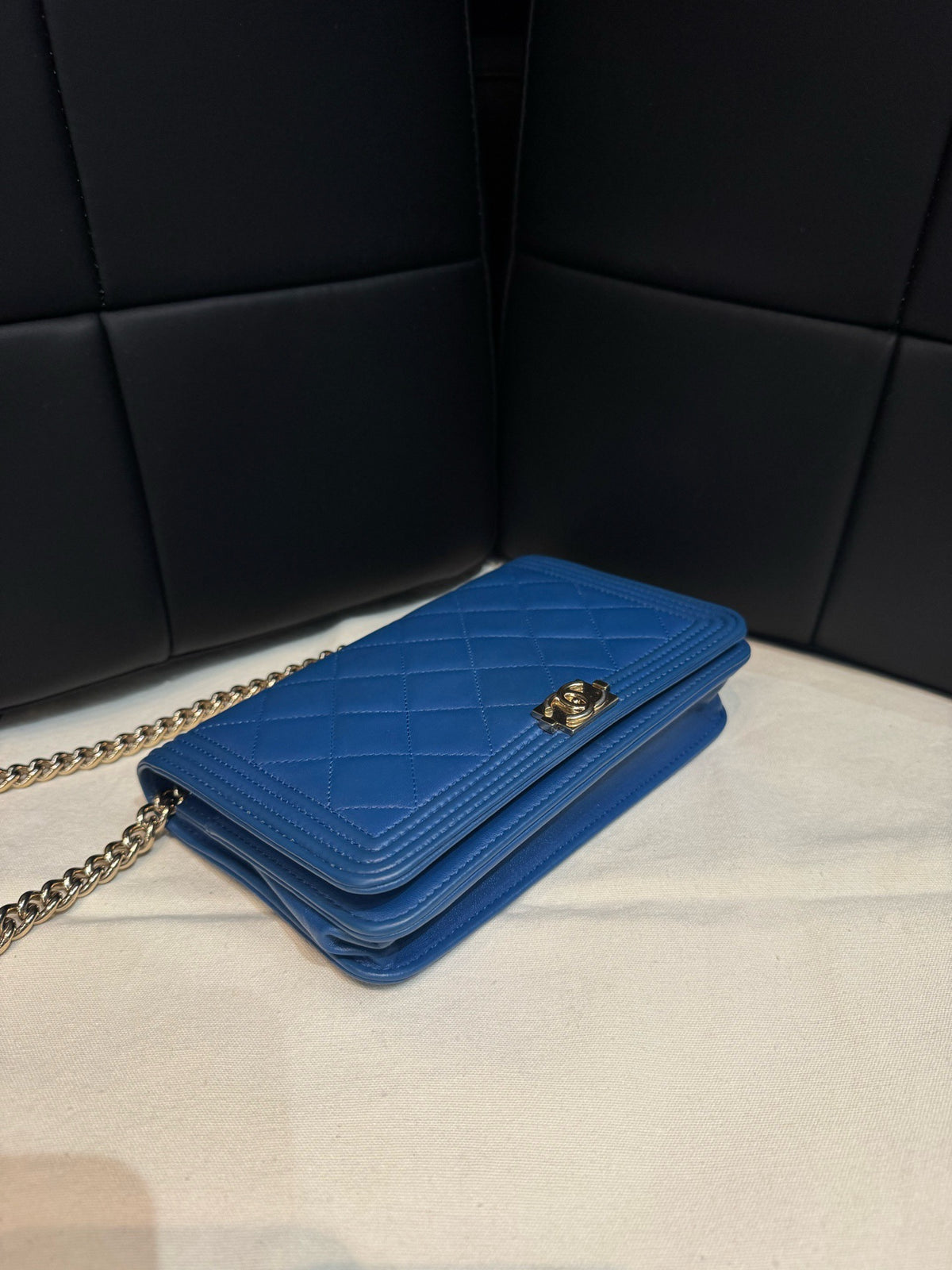 Chanel - Le Boy WOC - Leather - Blue - (mini)