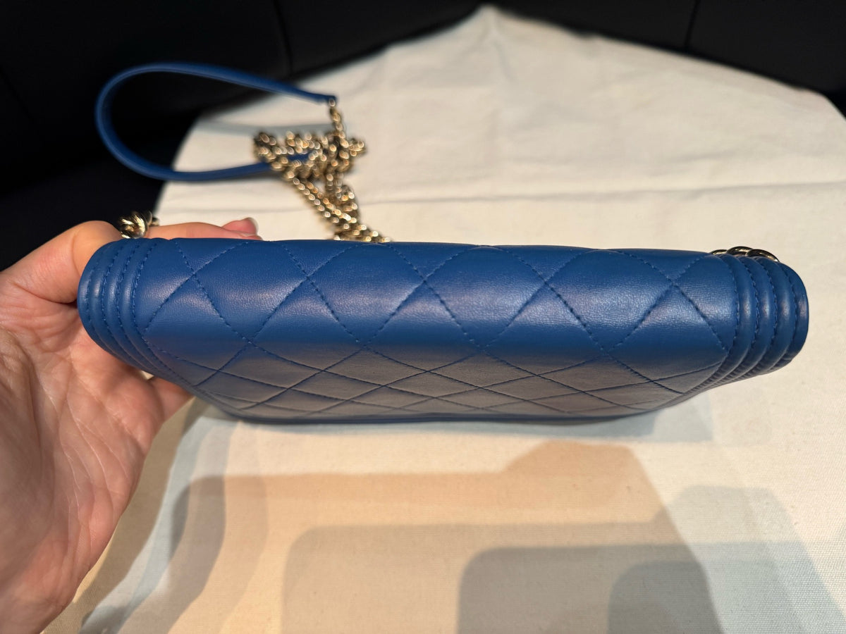 Chanel - Le Boy WOC - Leather - Blue - (mini)