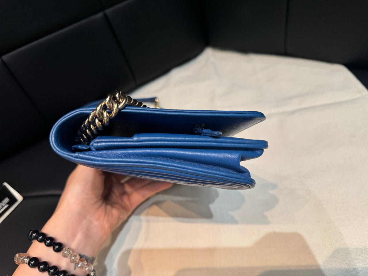 Chanel - Le Boy WOC - Leather - Blue - (mini)