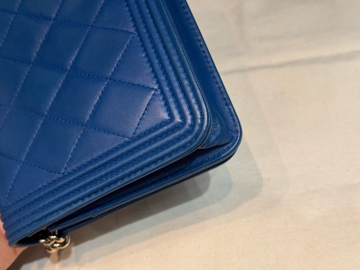 Chanel - Le Boy WOC - Leather - Blue - (mini)