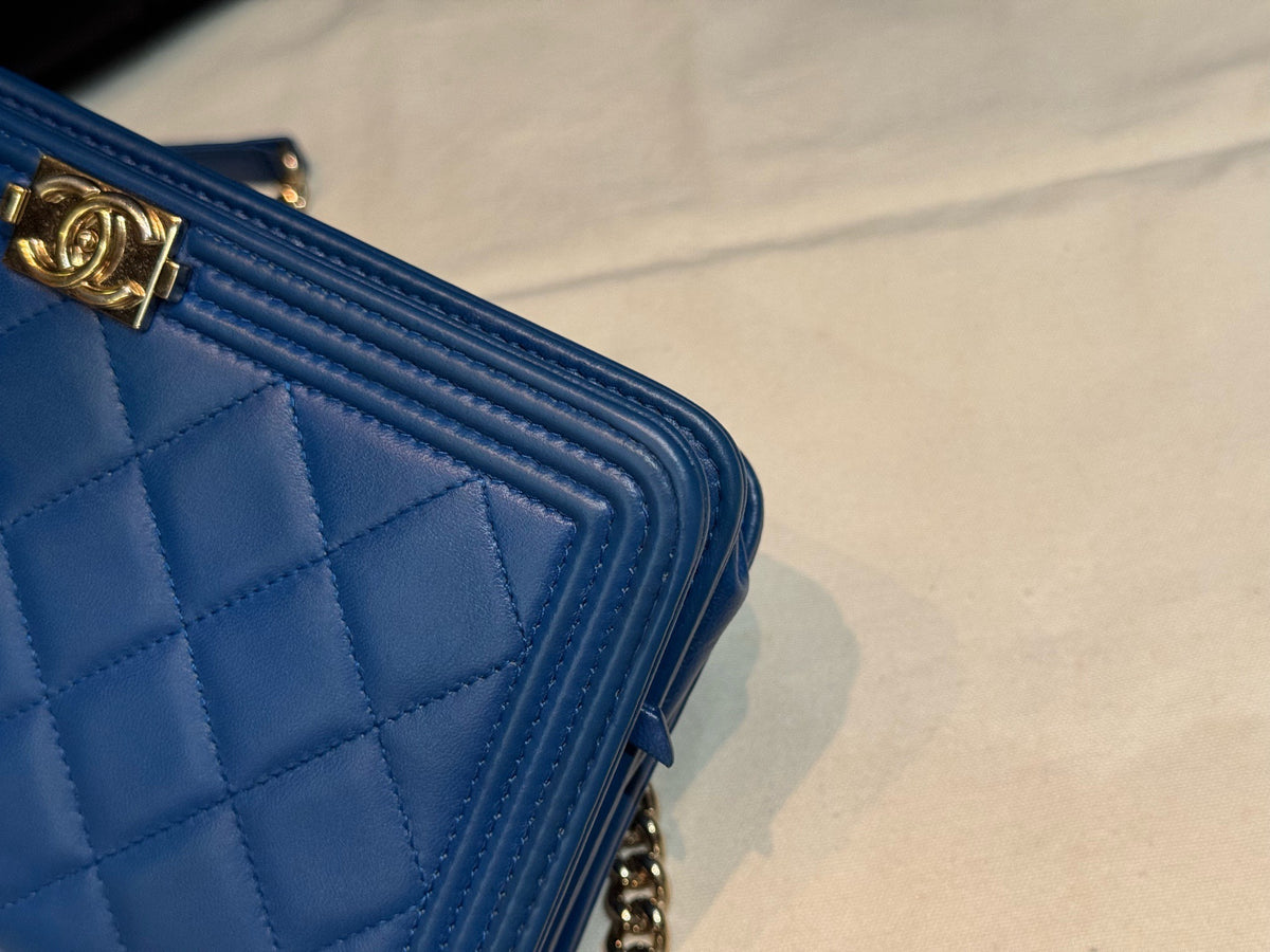 Chanel - Le Boy WOC - Leather - Blue - (mini)