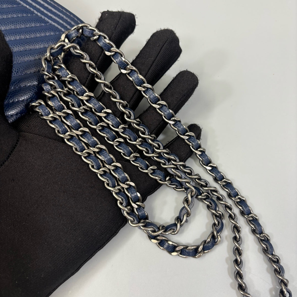 Chanel - Le Boy WOC - Leather - Navy - (small)