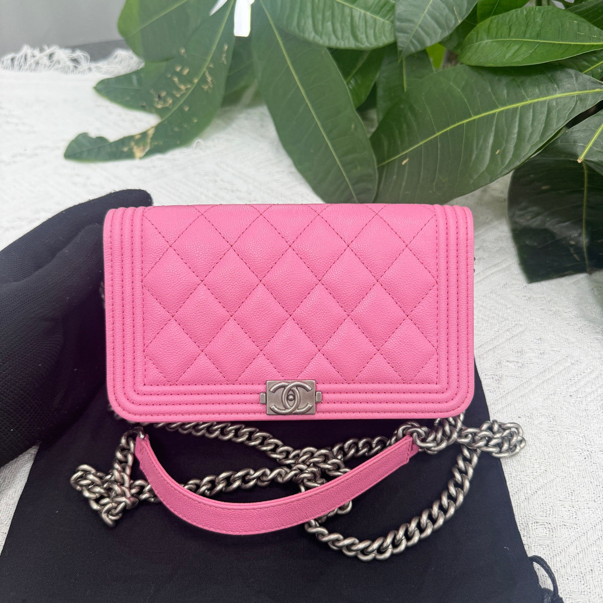 Chanel - Le Boy WOC - Leather - Pink - (mini)
