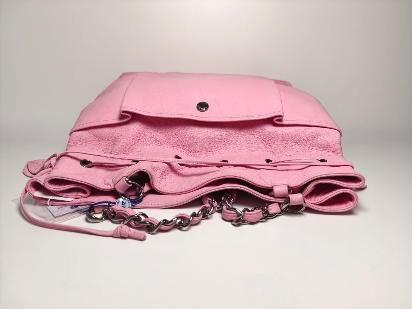 Chanel - Leaf Drawstring Bag - Calfskin - Pink - (medium)