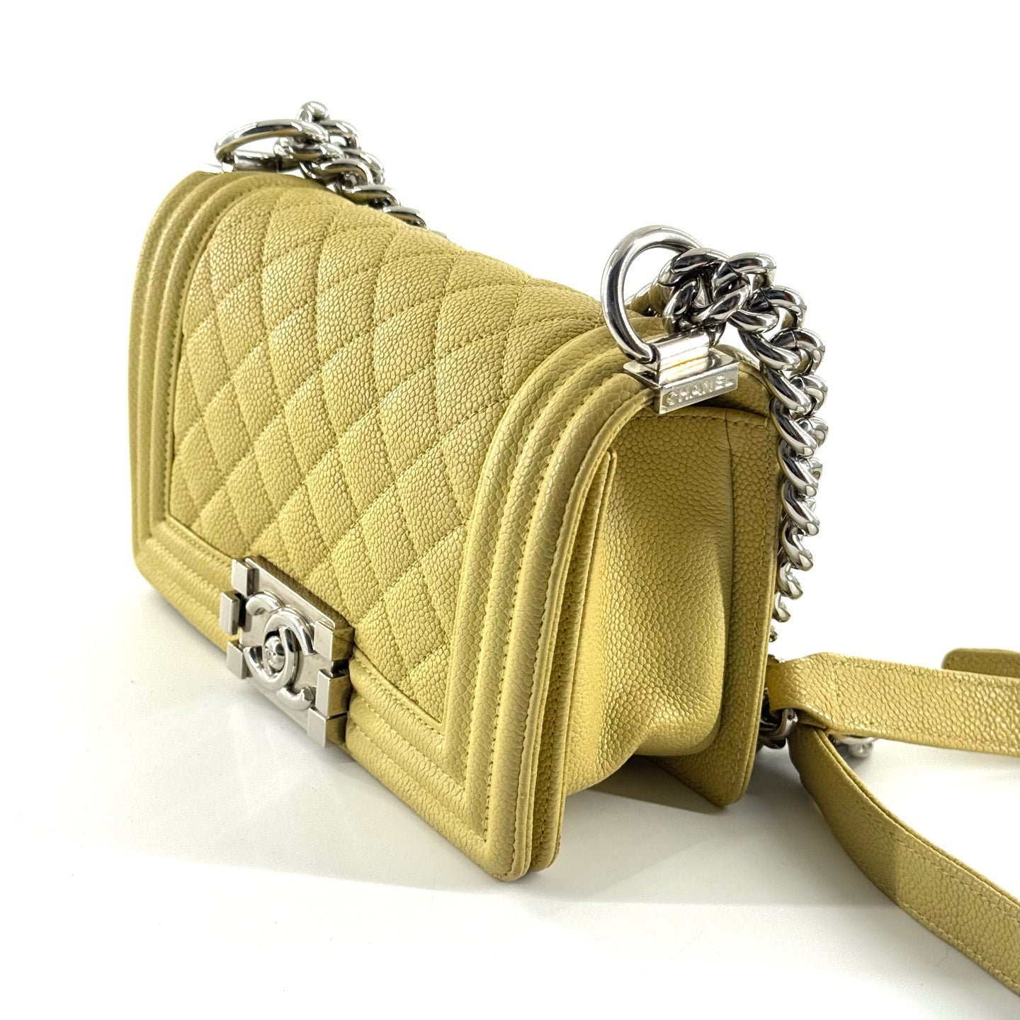 Chanel Leboy Leather Yellow - view 13