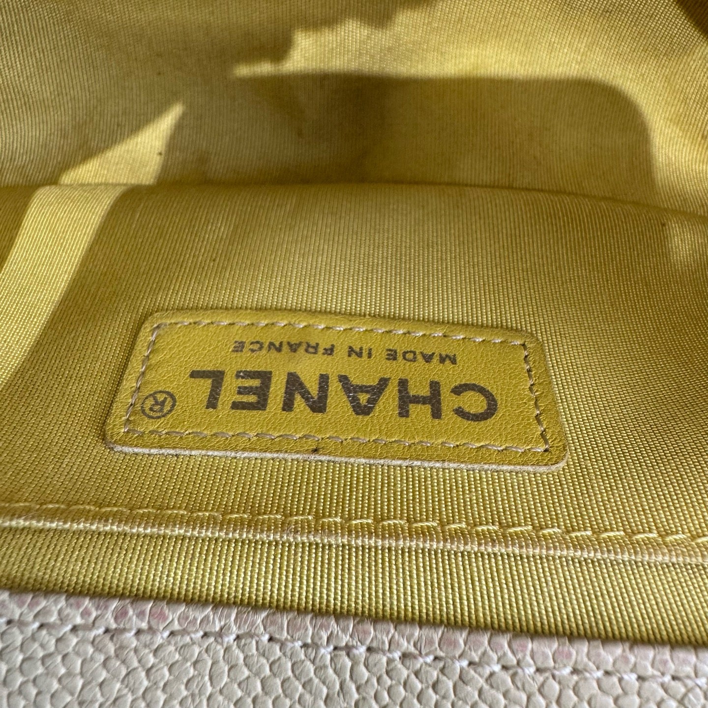 Chanel Leboy Leather Yellow - view 15