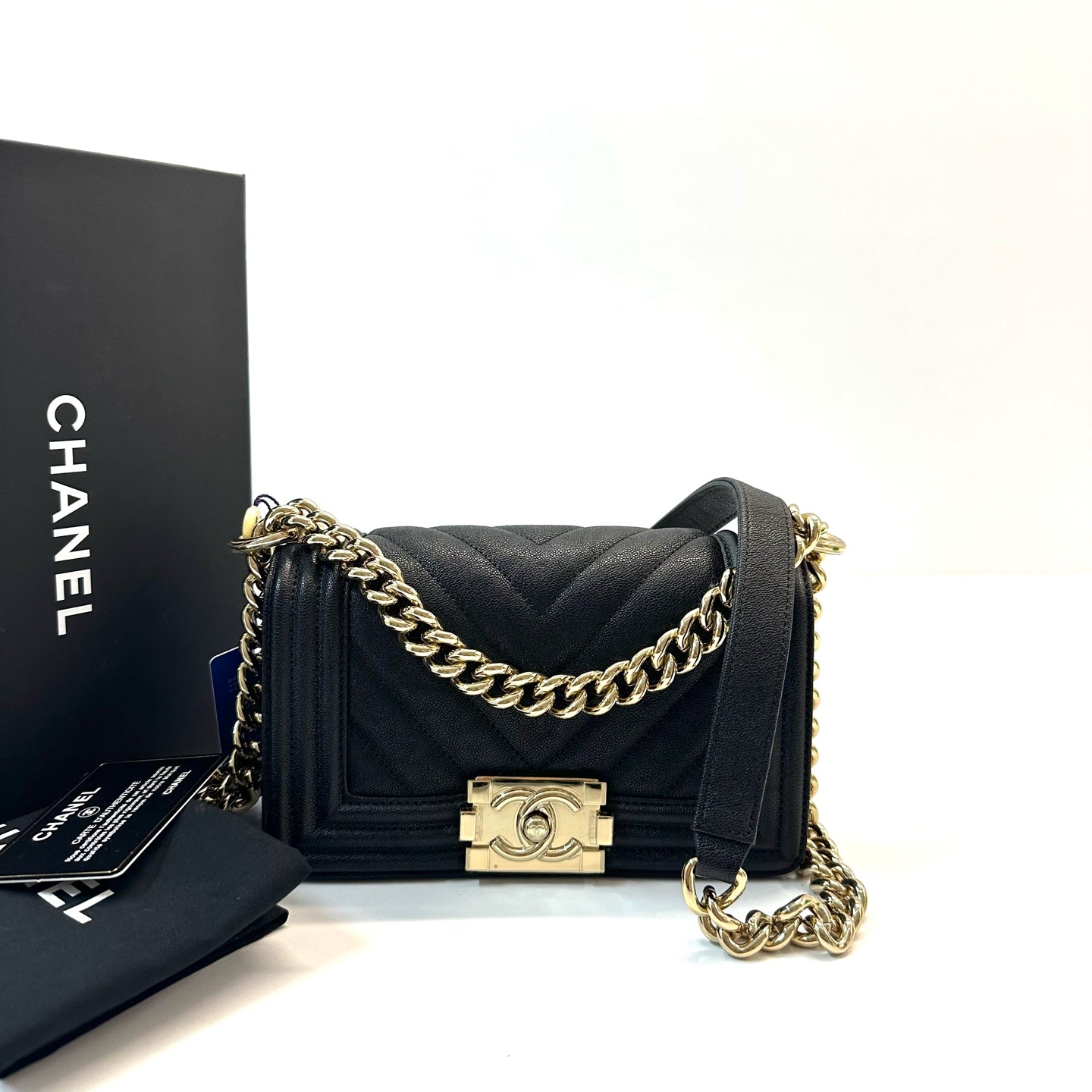 Chanel - Leboy - Leather - Black